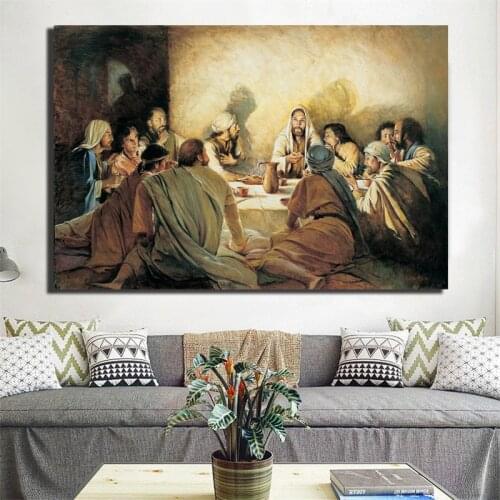 The Last Supper Baptism Holy Communion and Priest Poster Jesus Christ Painting Canvas Bedroom God Wall Art Pictures Home Decor