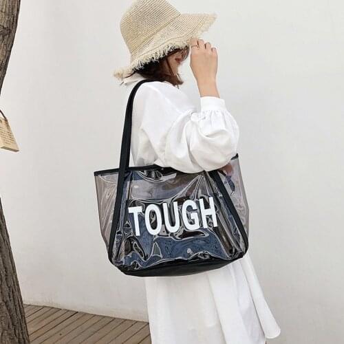 Women Bags Ladies Transparent Crossbody Messenger Handbag Waterproof Beach schoudertas damestorebka damska shopper bolso mujer