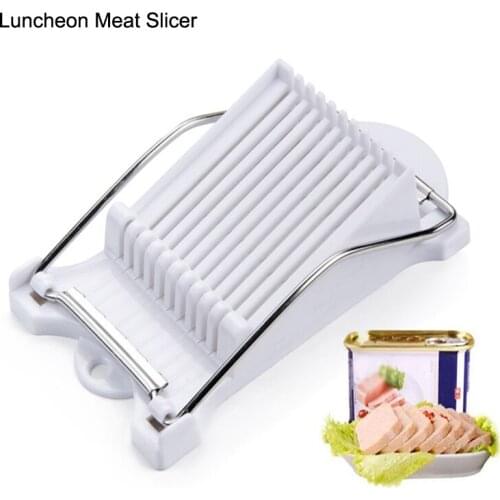 Manual Luncheon Meat Slicer Cheese Boiled Egg Banana Soft Food Slicer Canned Meat Sushi Cutter Stainless Steel Cutting Wire