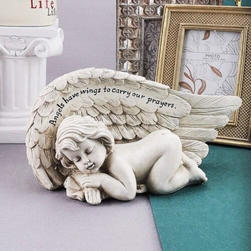 Garden Angel Statue Ornaments Angel Memorial Grave Marker Statue Indoor/outdoor Lawn Decoration Beautiful Gift
