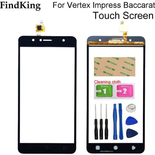 5.5'' Touch Glass Front Screen For Vertex Impress Baccarat Touch Screen Digitizer Panel Glass Sensor Tools Adhesive