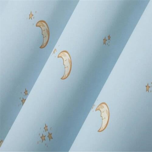 Wellyu Cute childrens room wallpaper stars moon non-woven wallpaper boy girl princess room bedroom wallpaper papel de parede