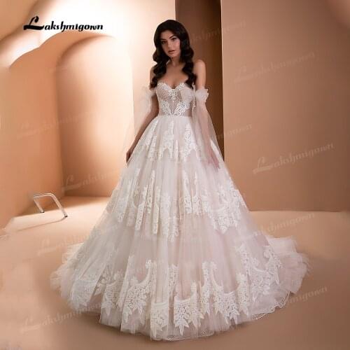 2021 Robe De Noiva Princess Ball Gowns for Wedding Lace appliques Sweetheart Wedding Gowns Plus Size Vintage Brides Dress