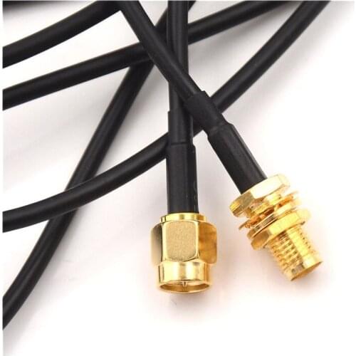 2M WIFI Antenna Extension Cable SMA Male To SMA Female RF Connector Adapter
