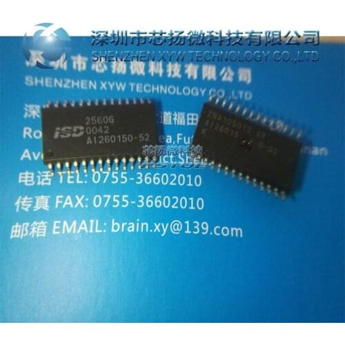 XYW Electric ISD2560G ISD2560 2560 SOP24 Original