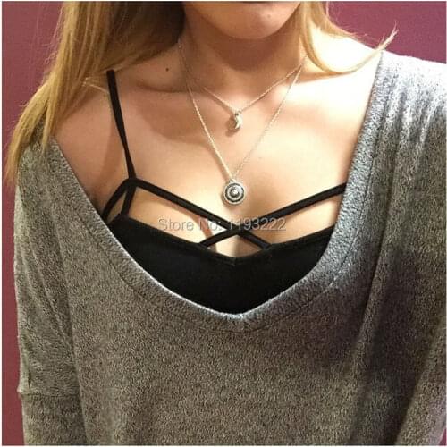 Fashion Harajuku Sexy Cross Wrap Bandage Hollow Out Tank Crop Cami Top Sling Strap Shirt Blouse