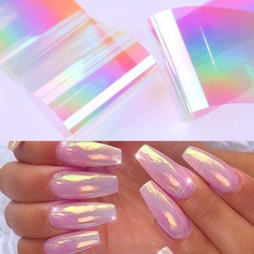 100x4cm Nail Sticker Vertical Stripe Sparkly Sky Paper Nail Art Transfer Sticker Slide Nail Art Decal Nails Accessories