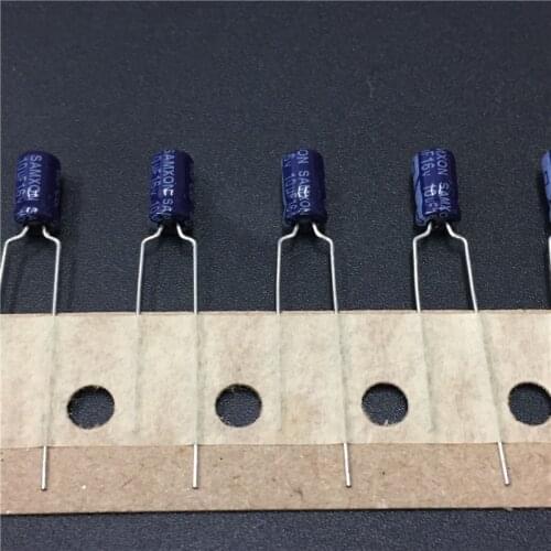 200pcs 10uF 16V SAMXON SS Series 4x7mm High Quality 16V10uF Aluminum Electrolytic capacitor