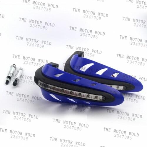 6 color 1 Pair Universal Handlebar Hand Protector LED Light Motorcycle Hand Guards Universal