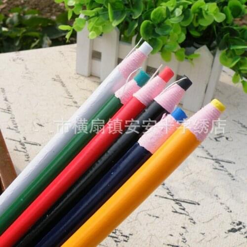 6 Colors Dressmaker Tailors Chalk Garment Fabric Craft Sewing Chalk Pencils Temporary Marking Sewing Accessories