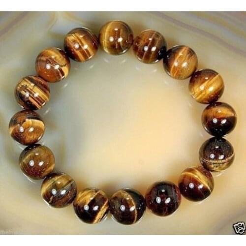 8mm Natural African Roar Natural Tiger Eye Round Beads bracelet 7.5