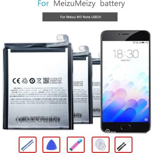 BT61 (L Version) 4000mAh Battery For Meizu M3 Note Battery BT61 L681H L681 Mobile Phone Lithium Polymer Battery