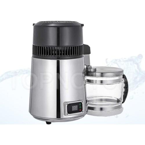 Distilled Water Machine 304 Stainless Steel Distilled Water Machine Dispenser Filter 4L Dental Distillation Purifier