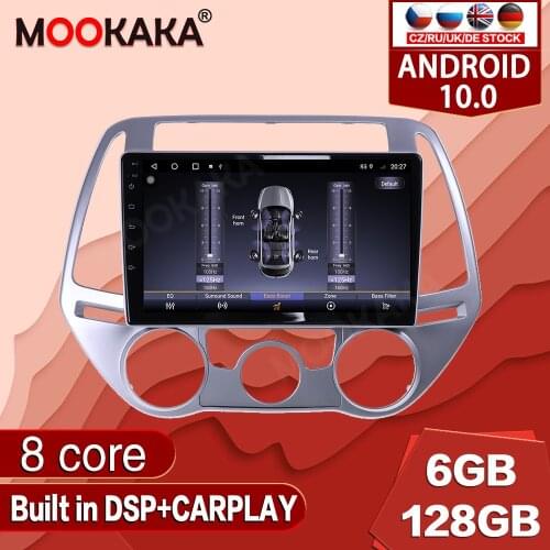 Android 10.0 128G For Hyundai I20 2008-2014 Car Multimedia Player Radio GPS Navigation Auto Stereo Recorder Unit Audio