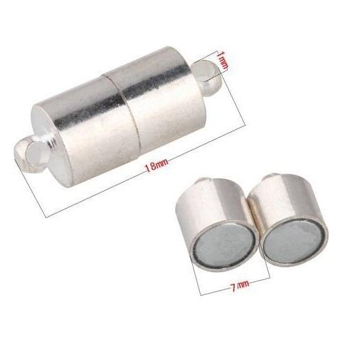 Free shipping! Imitation Rhodium Plated Magnetic Clasps, Copper, 18 x 7MM, Jewelry Clasps, Decoration Fittings