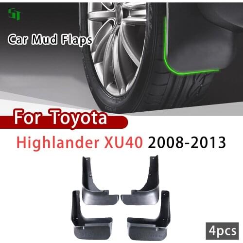 For Toyota Highlander 2008-2013 XU40 Fender Mud Guard Flap Splash Flaps Mudguards Car Mud Flaps Accessories 2009 2010 2011 2012