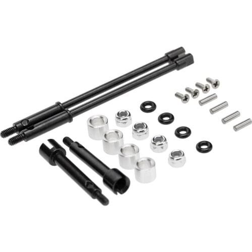 FBIL-4mm Widen Steel Drive Stub Axles CVD Joint Drive Shaft Upgrade Parts for 1/24 RC Crawler Axial SCX24 90081 Accessories
