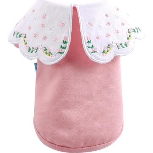 Cat Dog T-shirt Spring Autumn Winter Dog Clothes Hoodie Coat Cute Pink Color Dog Clothing Puppy Outfit Poodle Pomeranian Costume