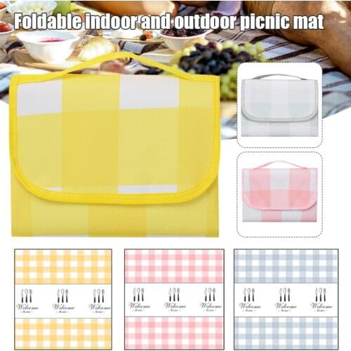 Picnic Mat Thick Waterproof Oxford Cloth Foldable Portable Outdoor Grass moisture Proof Mat SAL99