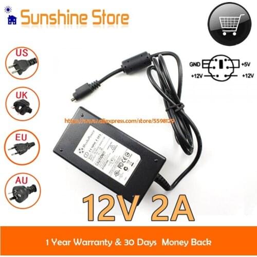 Genuine MaxinPower CP1205 AC Adapter 12V 2A 5V/2A Output Round With 7 Pin Tip For COMING DATA CP1205 Charger Laptop Power Supply