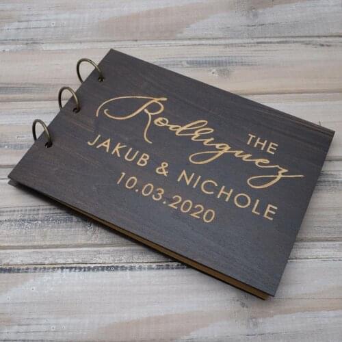 Personalized Wedding Guest Book Altenative Rustic Guestbook Wedding Album Gift For Couple Engagement Gustbook Wedding Sign Book