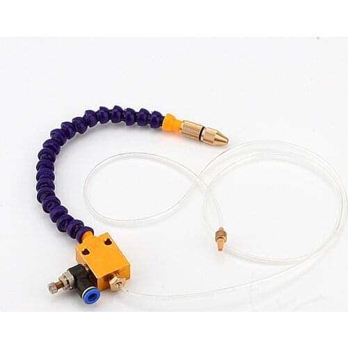Adjustable Air Flow Spray Mist Coolant Lubrication System CNC Lathe Milling Drill Engraving Machine Cooling Sprayer 8mm Nozzle