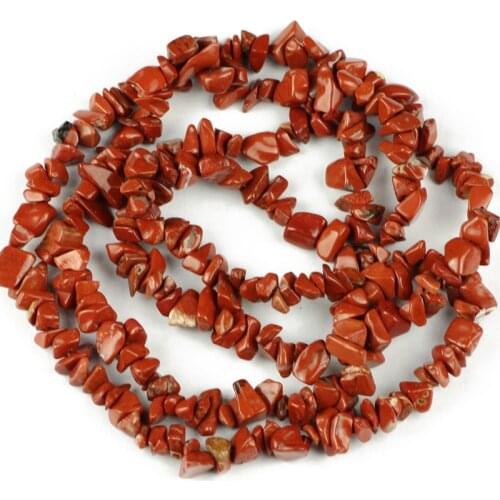 YHBZRET Natural Stone Beads Irregular Red Coral Gravel Chip Beads For Needlework Jewelry Making 86cm Diy Bracelet Accessories