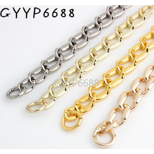 1-5 pieces 27mm width 4 colors Zinc Alloy gold chain bag strap purse hardware hand bag chain strap with hook