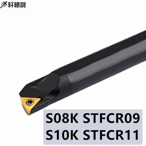 1PC S08K S10K STFCR09 STFCR11 Lathe Tool Holder Boring Turning Holder Carbide Rod TCMT