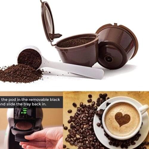 1Pc Filled Capsule Cup Coffee Filter Exquisite Refillable Coffee Capsule Cup Reusable Replacement Filter Household Coffeeware