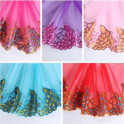 1 Yard 18cm Water-soluble Mesh Embroidery Lace DIY Handmade Crafts Sewing Garment Dress Materials Supplies