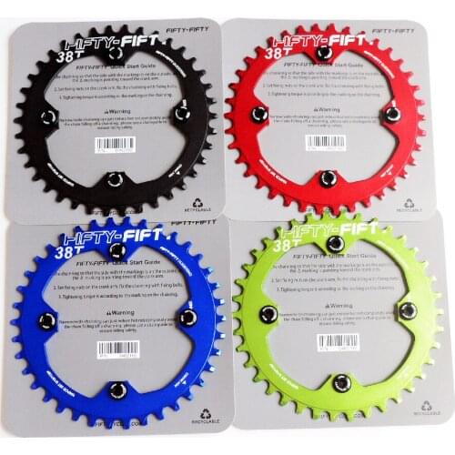 FIFTY-FIFTY MTB Mountain bicycle CHAIN RING Round BCD 104 MM CNC Made Narrow-Wide Chainring 38T