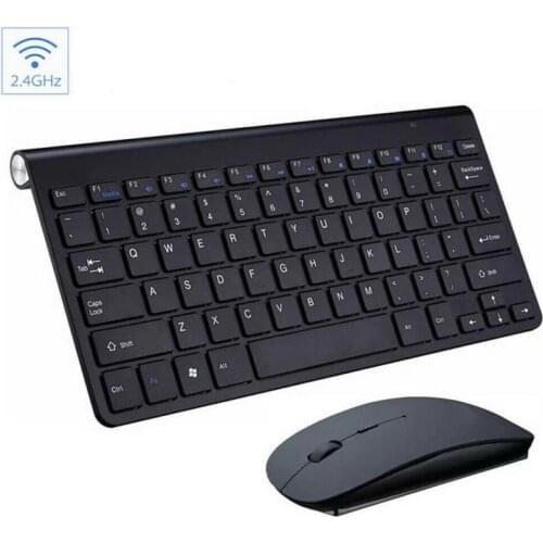 2.4G Wireless Silent Keyboard And Mouse Mini Multimedia Full-size Keyboard Mouse Combo Set For Notebook Laptop Desktop PC