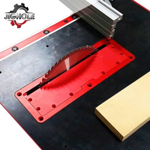 Aluminum Alloy Electric Circular Saw Flip Cover Plate Flip-Floor Table Embedded Throat Plate for Woodworking Table Saw