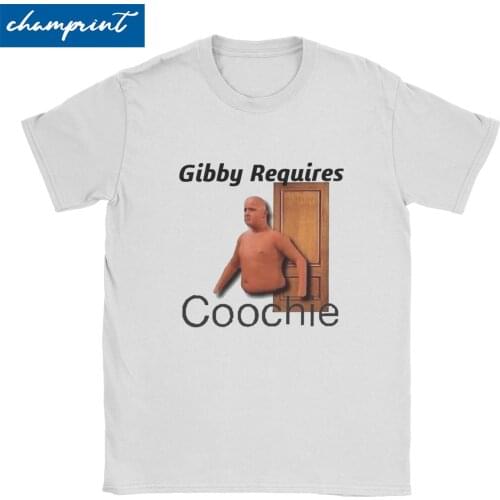 Fun Gibby Requires Coochie T-Shirts Men Womens Round Collar 100% Cotton T Shirts Gibby Meme Short Sleeve Tees Gift Idea Clothes