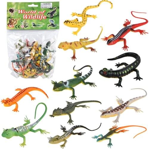 Simulation Lizard Model Plastic Assorted Figures Animal Science Educational Mini Toys