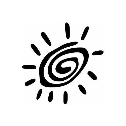 Cute Little Sun Decal Modern Sun Car Decals Bumper Stickers Creative Car Decoration L608