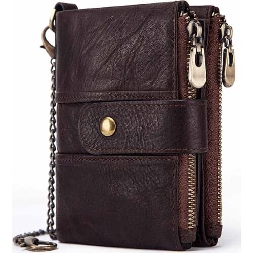 Men Wallets Short Leather Wallet Coin Purse Male RFID Slim Card Wallet Casual Multi-function Card Holder Bag Walet