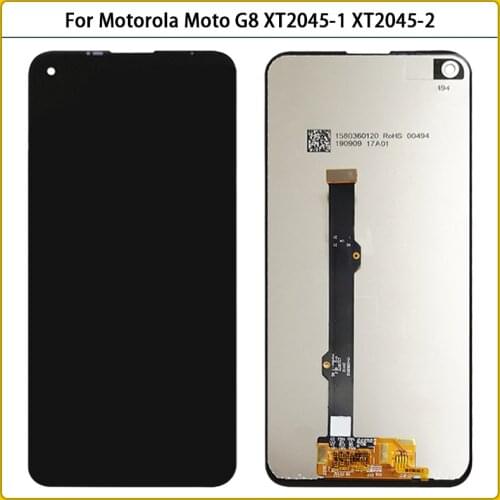 Original For Motorola Moto G8 XT2045-1 XT2045-2 XT2045-5 Display Touch Screen Sensor Digiziter Assembly LCD Touch Panel