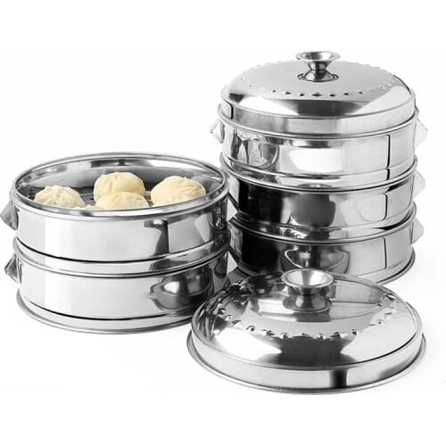 Stainless Steel Steamer Rack Steamer pot Steam Pot Cooking Pots Stove steam pot bun With Holder instant pot steamer basket