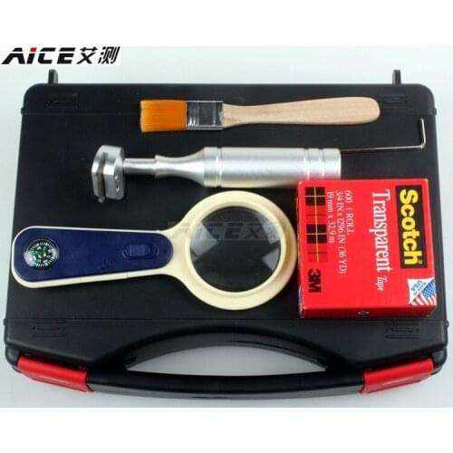 Film maker / 100 knife / adhesion tester / blade / tape, plastic box with 2 blades