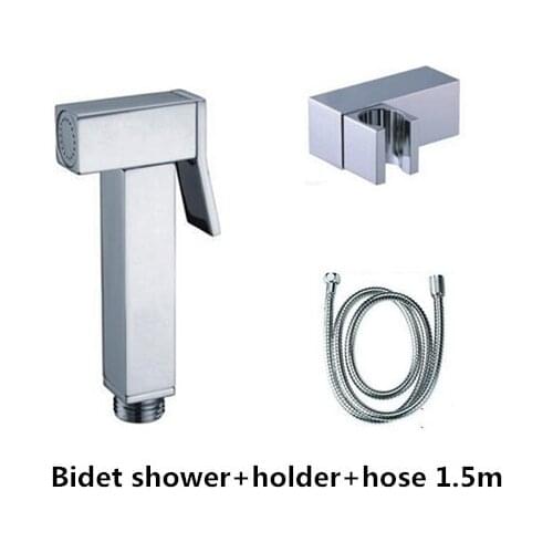 Brass chrome shattaf Women Handheld Bidet Shower set /Portable bidet with Brass shower holder and 1.5m hose free shipping