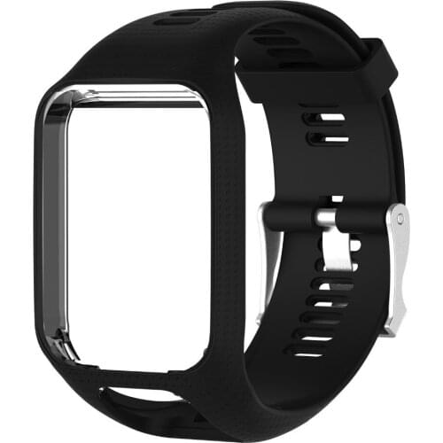 Replacement Silicone Watchband for TomTom 2 3 Series Watch Strap Wrist Band Strap Smarll Large High Quality