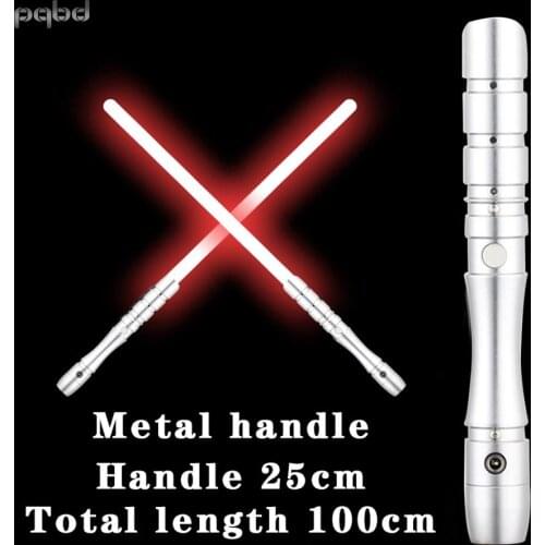 Pqbd RGB Lightsaber Meatal Handle lightsaber Laser Sword with Sound Effect Childrens Toys
