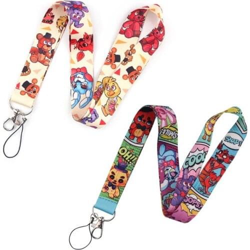 Explosive cartoon mobile phone lanyard Keychain sling ID neckband Student ID sling Anime sling Badge sling