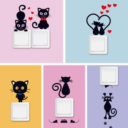 Wu Fang Cat Wall Stickers