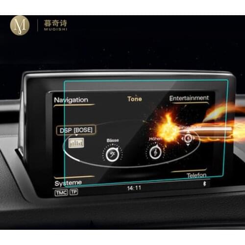 For Audi A1 2012-2018 Car GPS navigation film LCD screen Tempered glass protective film Anti-scratch Film Accessories 6.5/7 Inch