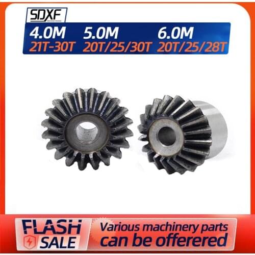 1PC/2PCS/4PCS ,4m21T / 24/25/26/30 teeth, 18/19mm bevel gear, machining holes need to be processed by tools themselves