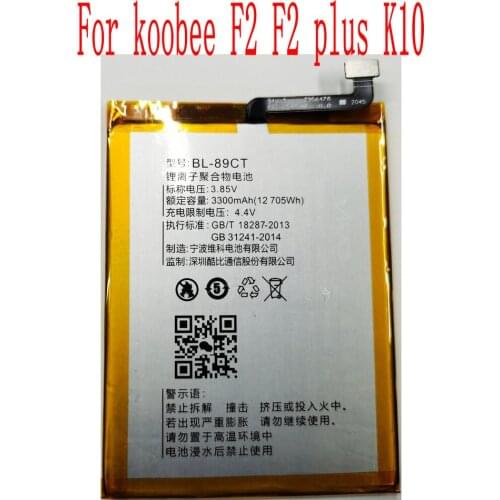 100% Brand new High Quality 3300mAh BL-89CT Battery For koobee F2 F2 plus K10 Mobile Phone