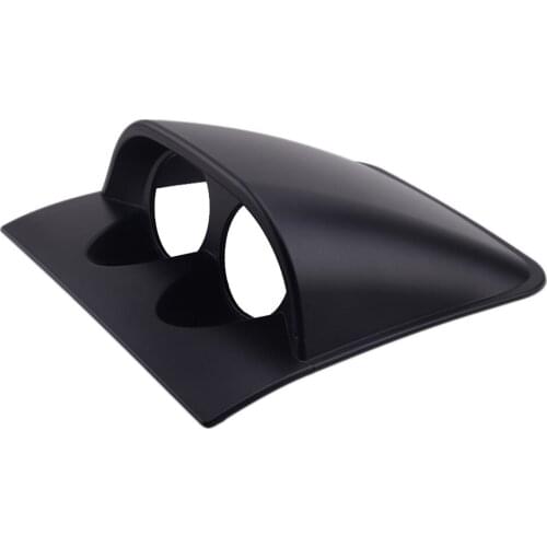 2'' 52mm Black Dual Dash Gauge Meter Pod 2 Hole Mount Holder Decor